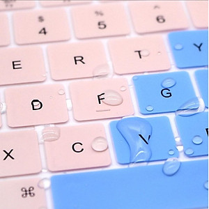 Miếng phủ bàn phím bằng silicon chống bụi, chống nước bảo vệ cho Macbook màu Ombre
