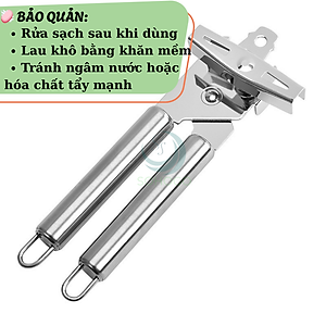 Dụng cụ khui đồ hộp thép không gỉ- Cần kẹp mở hộp đa năng tay cầm đôi