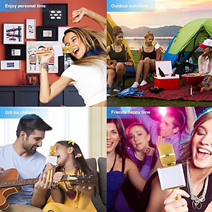 Micro Karaoke Bluetooth kèm loa kết nối điện thoại, máy tính bảng Hát Không Dây, Nghe Nhạc, Hỗ Trợ Kết Nối Thẻ Nhớ, USB Pin sạc MÀU ĐEN - Hàng Chính Hãng
