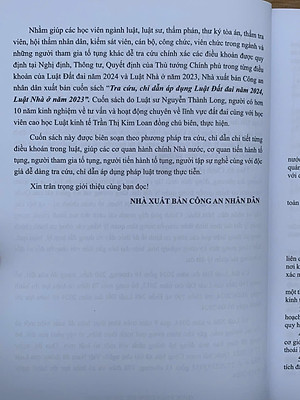 Tra Cứu, Chỉ Dẫn Áp Dụng Luật Đất Đai 2024 Và Luật Nhà Ở 2023