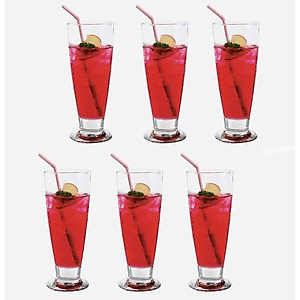 BỘ 6 CỐC THỦY TINH OCEAN TIARA FOOTED TUMBLER B7514 - 395ML