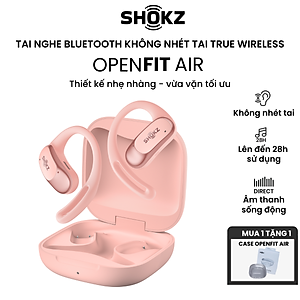 [MỞ BÁN] Tai Nghe Không Nhét Tai Bluetooth True Wireless Earbuds Shokz OpenFit Air T511- Hàng Chính Hãng