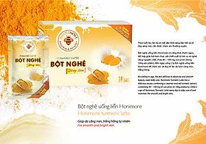 Bột nghệ uống liền 160g Honimore 3 trong 1 -  10 gói Thơm ngon, dễ uống