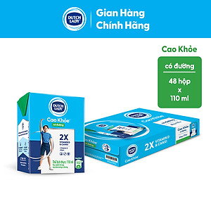 Thùng 48 Hộp Sữa Uống Dutch Lady Cô Gái Hà Lan Có Đường Cao Khỏe (48X110ml)