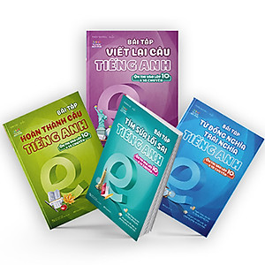 Combo Bài Tập Tiếng Anh Ôn Thi Vào 10 Và 10 Chuyên - Bộ 1 (4 Cuốn) 