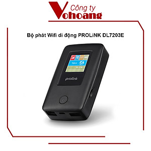 Bộ phát Wifi di động PROLiNK DL7203E dùng SIM 4G LTE 150Mbps, pin 5200mAH - Cổng RJ45 - Nâng Cấp Cổng Sạc TypeC - Hỗ Trợ Nano Sim
