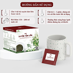 Trà xuyên tâm liên túi lọc Goce - Giảm ho, giải cảm hạ sốt