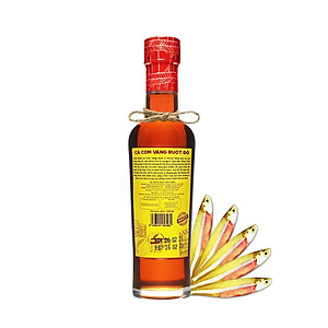 Nước Mắm Tĩn Cá Cơm Vàng Ruột Đỏ Độ Đạm 60N Tự Nhiên Chai Thuỷ Tinh 250ml Nước Mắm Rin Nguyên Chất Truyền Thống Sạch Nước Mắm Nhỉ Từ Thùng Lều Gỗ Cốt Nhĩ Đặc Biệt Cá Cơm Vàng Ruột Đỏ Muối Tinh Khiết, Sánh Đặc Thịt Cá, Không Chất Bảo Quản
