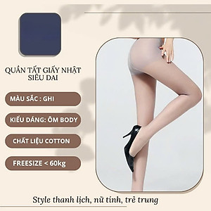 COMBO 2 Quần Tất, vớ quần tàng hình thêu sợi siêu mỏng, siêu dai Siêu Ấm MÀU ĐEN VÀ DA Văn Phòng Du Lịch Dã Ngoại Phượt