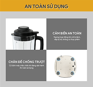 Máy Xay Nấu Sữa Hạt Đa Năng BlueStone BLB-6038 - Công suất 1000W - 7 chương trình nấu - Hàng chính hãng 