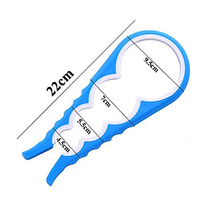 Dụng Cụ Mở Nắp Chai Lọ, Đồ Hộp Siêu Nhanh Đa Năng 4 Trong 1 Chống Trơn Trượt Không Tốn Sức