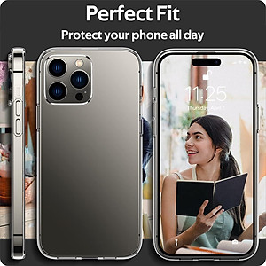 Ốp lưng silicon dẻo cho iPhone 14 / 14 Plus / 14 Pro / 14 Pro Max hiệu Ultra Thin trong suốt mỏng 0.6mm độ trong tuyệt đối chống trầy xước - Hàng nhập khẩu