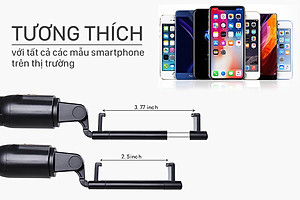 Gậy chụp ảnh tự sướng Mawa K07 - Tích hợp 3 chân tripod và remote bluetooth chụp từ xa - Hàng chính hãng