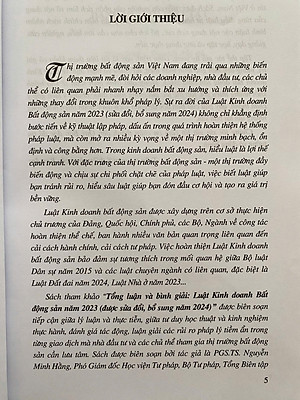  Tổng Luận Và Bình Giải Luật Kinh Doanh Bất Động Sản Năm 2023 ( Được sửa đổi, bổ sung năm 2024 ) 