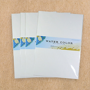 Giấy vẽ A3 vẽ lên màu trong tươi đẹp giấy định lượng 250gsm nhập từ Ý 3 tờ/ túi Green Art - Hàng chính hãng