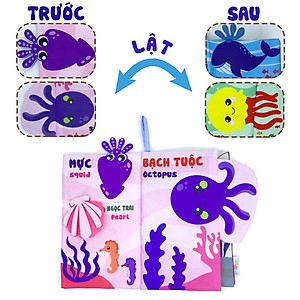 Sách Vải Tương Tác Cho Bé Đoán Đuôi Con Vật - Khám Phá Đại Dương