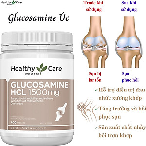 Glucosamine Úc Healthy Care HCL 1500mg Hỗ trợ giảm đau nhức xương khớp - QuaTangMe Extaste