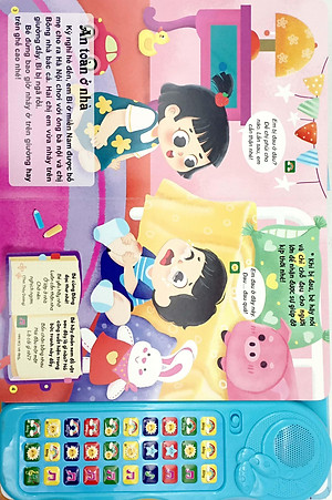 Tủ Sách Tương Tác - Sách Âm Thanh - Bé Học Nói - Phiên Bản Đặc Biệt Với 30 Nút Bấm