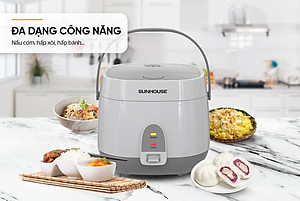 Nồi cơm điện Sunhouse 1.8L SHD8611GR (700W)- Hàng chính hãng