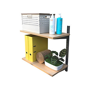 Kệ Ray Tường SMLIFE Railshelf 2 Tầng H60cm - Kệ Sách Treo Tường Tùy Biến Kích Thước & Vị Trí Hiện Đại Cho Căn Hộ Nhỏ