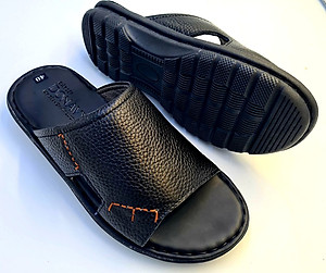 DÉP QUAI NGANG NAM DA BÒ 100%, KIỂU CHỮ E, MAY QUAI CHẮC CHẮN, BAO ĐI NƯỚC