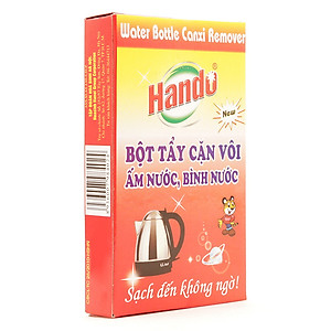 Bộ 2 hộp 4 gói tẩy cặn canxi cây nước, ấm đun nước, bình nóng lạnh Hando