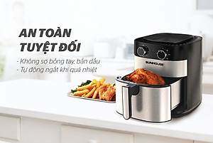 Nồi Chiên Không Dầu Sunhouse SHD4026 (6 lít) - Hàng Chính Hãng