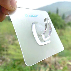 COMBO 5 Móc Sừng Nhựa Treo Giỏ Đựng Quần Áo Nhà Tắm Dán Tường Hamart Treo Đồ Đa Năng Tấm Lớn Siêu Dính