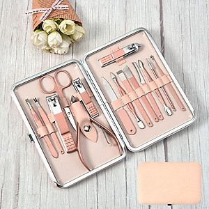 Bộ Dụng Cụ Bấm Móng Tay 16 món - Bộ Cắt, Bấm Dũa Móng Tay  Cao Cấp Có Hộp Đựng Sang Trọng