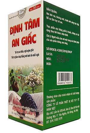 ĐỊNH TÂM AN GIẤC HỌC VIỆN QUÂN Y GIẢI PHÁP GIÚP AN THẦN, NGỦ NGON