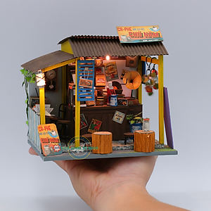 MÔ HÌNH TỰ LẮP RÁP DIY SÀI GÒN THU NHỎ - CÀ PHÊ ĐÁ - AD07