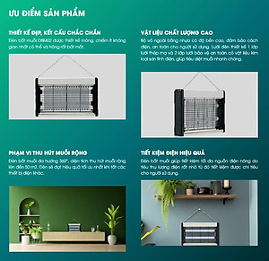 Đèn bắt muỗi Rạng Đông DBM02 công suất 4W diệt muỗi hiệu quả bằng sốc tĩnh điện, không hóa chất, không ồn, cách điện an toàn - Hàng chính hãng