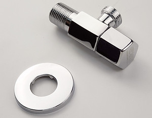 Van giảm áp và khóa đường nước Đồng mạ Chrome Eurolife EL-X40 (Trắng bạc)