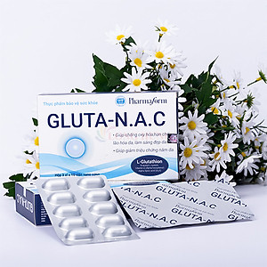 Viên uống sáng da Pharmaform Gluta - N.A.C (30 viên) - Hàng chính hãng