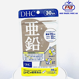 Combo viên uống DHC Kẽm (ZinC) và DHC Vitamin C 30 ngày hỗ trợ tăng sức đề kháng ngừa mụn mờ thâm