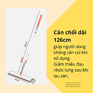 Cây Lau Nhà Tự Vắt Thông Minh Đa Năng VinBuy, Vắt Khô Đến 95%, Chổi Lau Nhà 360 Độ, Sau Sạch Khô Nhanh – Hàng Chính Hãng