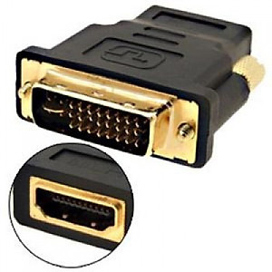Đầu Chuyển Đổi HDMI Sang DVI 20124 Đầu chuyển đổi DVI-D (24+1) cổng đực sang HDMI cổng cái  (màu đen) Đầu chuyển đổi  HDMI cái sang DVI 24+1 đực - Hàng Nhập Khẩu