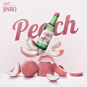 [CHÍNH HÃNG] Soju Hàn Quốc JINRO VỊ ĐÀO 360ml - Combo 6 chai