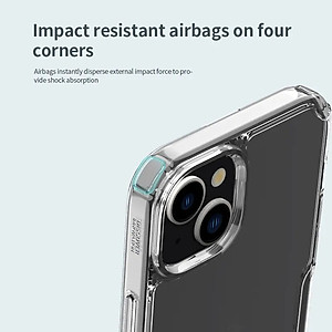 Ốp Lưng dành cho iPhone 15 / 15 Plus / 15 Pro / 15 Pro Max Nillkin Nature TPU Pro trong suốt chống sốc chống ố - Hàng Chính Hãng