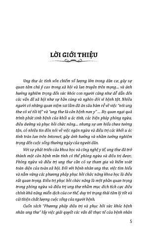 Phương Pháp Đieu Trị Bệnh Ung Thư Và Phục Hồi Sức Khoẻ 