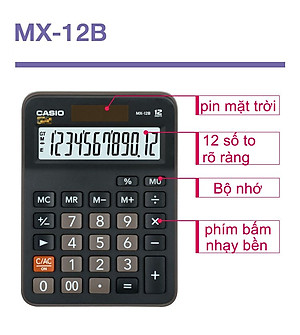 Máy Tính Để Bàn Casio MX-12B