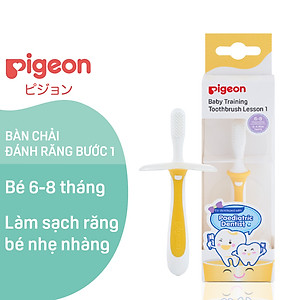 Bàn Chải Đánh Răng Cho Bé Pigeon Bước 1 Vàng (New)