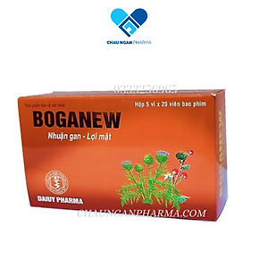Viên uống giải độc gan BOGANEW Đại Uy Hộp 5 vỉ x 20 viên