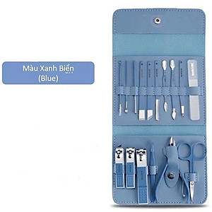 Bộ Bấm Móng Tay 16 Món Cao Cấp Nhỏ Gọn , Kìm Cắt Móng Tay Chân Làm Nail Kèm  Hộp Đựng Sang Trọng