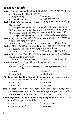 Sách Giải Bài Tập Vật Lí 12