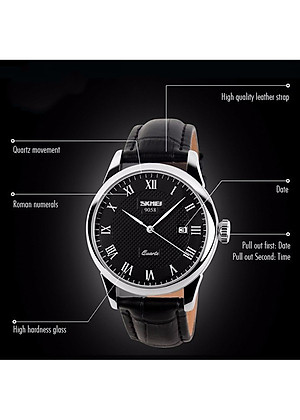Đồng Hồ Cặp Đôi Dây Da SKMEI 9058 - DHA278