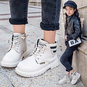 Bốt cổ caocho bé gái, giày bốt cổ ngắn phong cách Anh Quốc cho bé 3 - 12 tuổi GC48