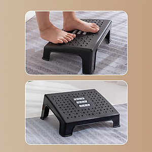 Ghế Gác Chân Công Thái Học Điều Chỉnh 6 Cấp Độ Chiều Cao Thích Hợp Văn Phòng Làm Việc Học Tập, Ghế Kê Chân Chỉnh Dáng Ngồi Tốt Cho Sức Khỏe Cột Sống Giảm Đau Lưng Bảo Hành 90 Ngày