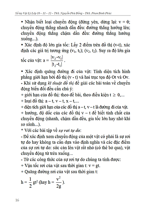 Sổ Tay Vật Lí Trung Học Phổ Thông (Lớp 10 - 11 - 12)