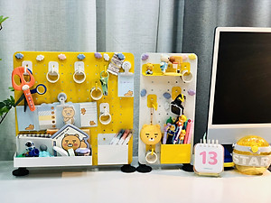 Chân đứng đặt bàn + chân kẹp bàn + móc U vách ngăn Dola Home - Phụ kiện bảng Pegboard